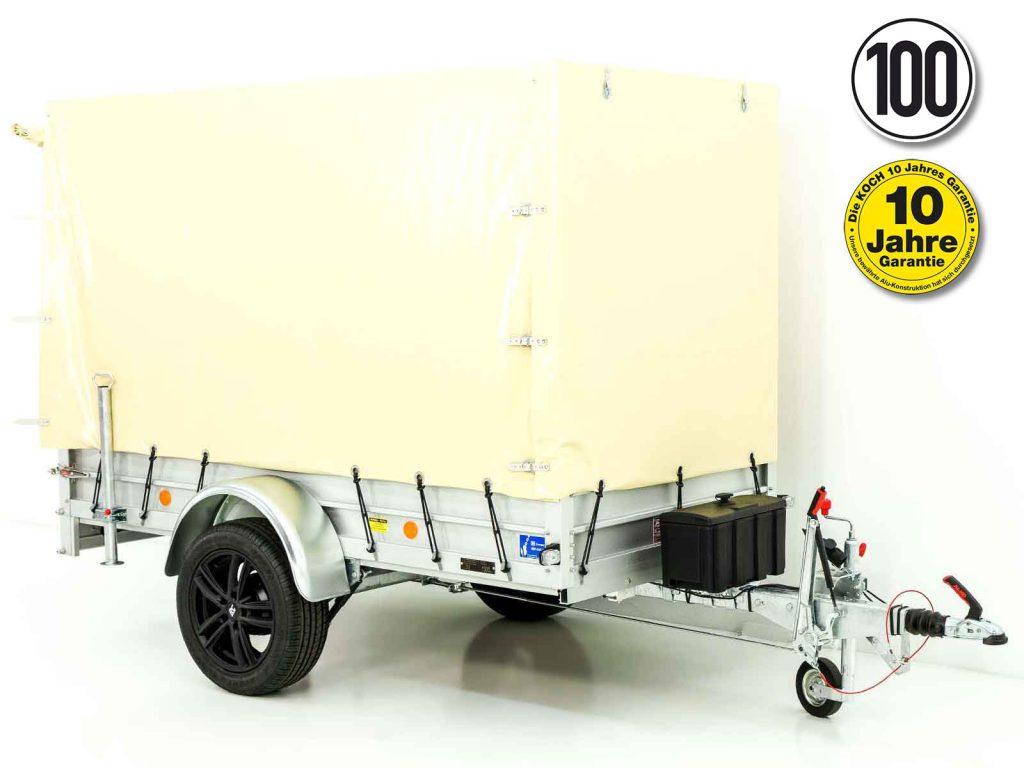 -Anhänger „Edition 35“ Hochplane 160cm 125x250cm 1300kg | Typ 4.13 | Elfenbein Beige-Neu