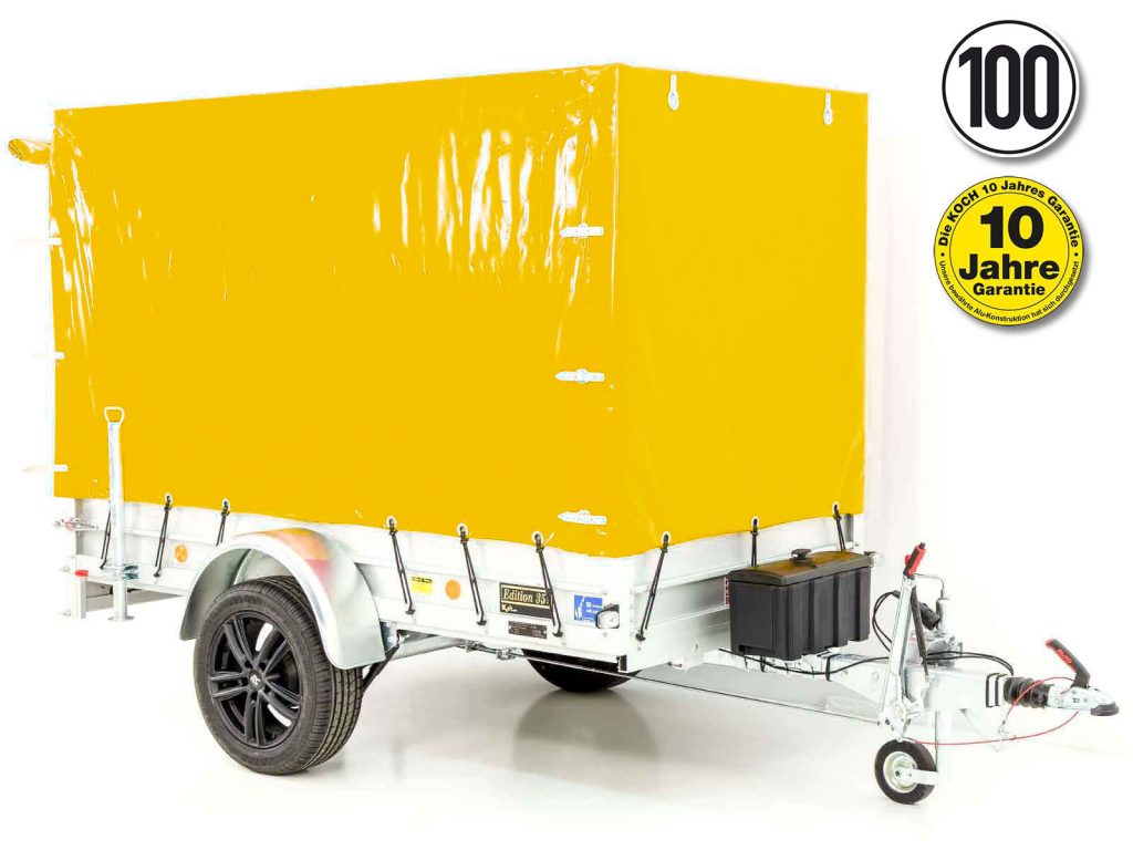 -Anhänger „Edition 35“ 125x250cm 1300kg | Typ 4.13 | Hochplane 160cm Gelb-Neu